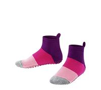 FALKE Colour Block K Hp cotone con suola in gomma 1 paio, Calze da casa Unisex - Bambini, Rosa Crocus 6962, 31/34 EU