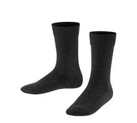 FALKE Comfort Wool K So lana tinta unita 1 paio, Calzini Unisex - Bambini, Grigio Anthracite Melange 3080, 31-34