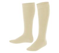 FALKE Comfort Wool K Kh lana filo funzionale al ginocchio tinta unita 1 paio, Calzini lunghi Unisex - Bambini, Beige Cream 4011, 23-26