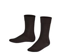 FALKE Comfort Wool K So lana tinta unita 1 paio, Calzini Unisex - Bambini, Marrone Dark Brown 5230, 31-34