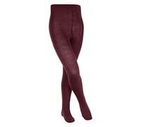 FALKE Comfort Wool K Ti lana spessi tinta unita 1 pezzo, Collant Unisex - Bambini, Rosso Ruby 8830, 80-92