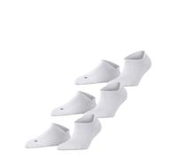 FALKE Cool Kick Sneaker Multipack U Sn morbidi traspiranti asciugatura rapida bassi tinta unita confezione di 3 paia, Calzini corti Unisex - Adulto, Bianco White 2000, 42-43