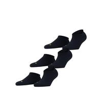 FALKE Cool Kick Sneaker Multipack U Sn morbidi traspiranti asciugatura rapida bassi tinta unita confezione di 3 paia, Calzini corti Unisex - Adulto, Blu Marine 6120, 42-43