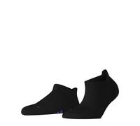 FALKE Cool Kick Sneaker W Sn morbidi traspiranti asciugatura rapida bassi tinta unita 1 paio, Calzini corti Donna, Nero Black 3000, 35-36