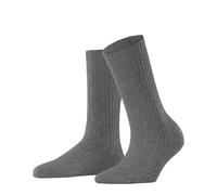 FALKE Cosy Wool Boot W So lana tinta unita 1 paio, Calzini Donna, Grigio Light Grey Melange 3390, 39-42