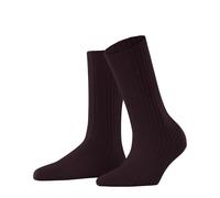 FALKE Cosy Wool Boot W So lana tinta unita 1 paio, Calzini Donna, Rosso Barolo 8596, 35-38