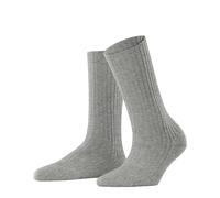 FALKE Cosy Wool Boot W So Lana Tinta Unita Donna Calzini, Grigio Light Heather 3223, 35-38