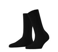 FALKE Cosy Wool Boot W So lana tinta unita 1 paio, Calzini Donna, Nero Black 3000, 35-38