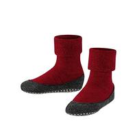 FALKE Cosyshoe K HP lana con suola in gomma 1 paio, Calze da casa Unisex - Bambini, Rosso (Fire 8150), 33-34 EU