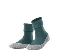 FALKE Cosyshoe W Hp lana con suola in gomma 1 paio, Calze da casa Donna, Verde Neptun 7476, 37/38 EU