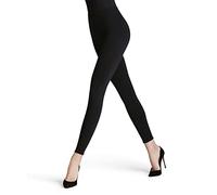 FALKE Cotton Seamless W Le coprenti tinta unita 1 pezzo, Leggings Donna, Nero Black 3009, XL 46-48