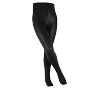 FALKE Cotton Touch K Ti coprenti tinta unita 1 pezzo, Collant Unisex - Bambini, Nero Black 3000, 152-164