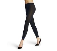 FALKE Cotton Touch W Le coprenti Tinta Unita 1 Pezzo, Leggings Donna, Blu Space Blue 6116, M