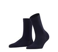 FALKE Cotton Touch W So Sottili Tinta Unita, Calzini Donna, Blu Dark Navy 6370, 39-42