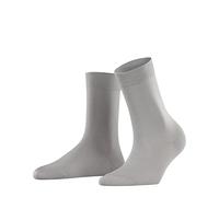 FALKE Cotton Touch W So Sottili Tinta Unita, Calzini Donna, Grigio Silver 3290, 39-42