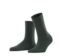 FALKE Cotton Touch W So Sottili Tinta Unita, Calzini Donna, Verde Hunter Green 7441, 39-42