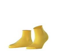 FALKE Cotton Touch W Sso sottili tinta unita 1 paio, Calzini Donna, Giallo Mustard 1187, 35-38