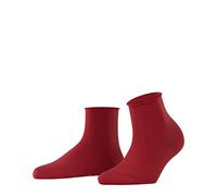 FALKE Cotton Touch W Sso sottili tinta unita 1 paio, Calzini Donna, Rosso Scarlet 8228, 35-38