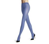 FALKE Cotton Touch W Ti Coprenti Tinta Unita, Collant Donna, Blu Arctic Blue 6367-O, M-L