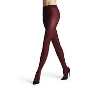 FALKE Cotton Touch W Ti Coprenti Tinta Unita, Collant Donna, Rosso Barolo 8596-O, S-M
