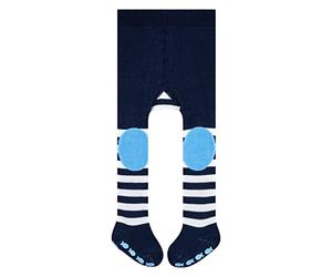 FALKE Crawler Boy Collant a Righe Bimbo 0-24 Pesanti Blu Azzurre 1 Paio