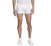 FALKE Daily Comfort Multipack M Bx cotone traspirante confezione di 2 pezzi, Boxer corti Uomo, Bianco White 2000, L