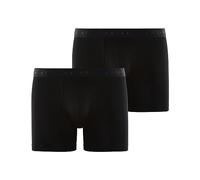 FALKE Daily Comfort Multipack M Bx cotone traspirante confezione di 2 pezzi, Boxer corti Uomo, Nero Black 3000, XL