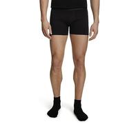FALKE Daily Comfort Multipack M Bx cotone traspirante confezione di 2 pezzi, Boxer corti Uomo, Nero Black 3000, M