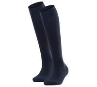 Falke Donna Calzettoni 2er Pacco - Softmerino Kh, Lungo Calzini, Bianco e Nero