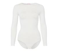 FALKE donna Fine Cotton Crew Neck body maniche lunghe collo rotondo senza