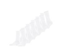 FALKE Happy Multipack W So cotone tinta unita confezione di 6 paia, Calzini Donna, Bianco White 2000, 39-42
