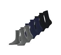 FALKE Happy Multipack W So cotone tinta unita confezione di 6 paia, Calzini Donna, Multicolore Blue Grey Mix 0010, 35-38