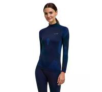 FALKE Donna Maglia a Manica Lunga Warm Space Blue (6116), L