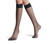FALKE donna Seidenglatt 15 DEN calzini lunghi velati transparenti tinta