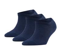 Falke Donna Sneakersocken 3er Pacco - Active Breeze,Bianco e Nero,Lyocell-Faser