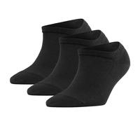 Falke Donna Sneakersocken 3er Pacco - Active Breeze,Bianco e Nero,Lyocell-Faser