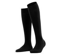 FALKE Donna Softmerino W Kh lana cotone al ginocchio tinta unita, Nero Black 3009, 39-40