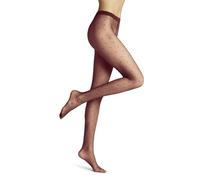 FALKE Dot 15 DEN W Ti trasparenti velati fantasia 1 paire, Collant Donna, Rosso Ruby 8830, S-M