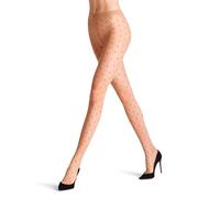 FALKE Dot Bicolor 15 DEN W Ti trasparenti velati fantasia 1 pezzo, Collant Donna, Effetto pelle Powder 4169, S-M