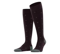 FALKE Dot M Kh cotone al ginocchio fantasia 1 paio, Calzini lunghi Uomo, Rosso Barolo 8597, 43-46