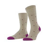 FALKE Dot M SO cotone fantasia 1 paio, Calzini Uomo, Beige (Pebble Melange 4044), 43-46