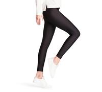 FALKE Elegant Shine W Le Coprenti Tinta Unita, Leggings Donna, Nero Black 3009, L 44-46