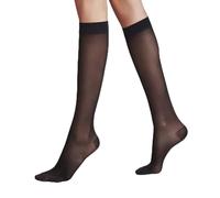 FALKE Energize 30 DEN W Kh trasparenti velati con compressione 1 paio, Calzini lunghi Donna, Nero Black 3009, 39-40
