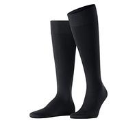 FALKE Energizing Cotton M Kh sottili con compressione 1 paio, Calzini lunghi Uomo, Blu Dark Navy 6370, 45-46