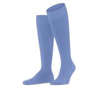 FALKE Energizing Wool M Kh lana cotone con compressione 1 paio, Calzini lunghi Uomo, Blu Cornflower Blue 6554, 47-48