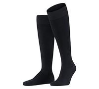 FALKE Energizing Wool M Kh lana cotone con compressione 1 paio, Calzini lunghi Uomo, Blu Dark Navy 6370, 47-48