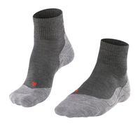 Falke Calze Trekking TK5 Short Uomo – Grigio scuro/chiaro, Antivesciche, Lana – 44-45