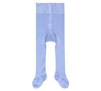 FALKE Family B Ti Cotone Sostenibile Tinta Unita, Collant Unisex - Bimbi 0-24, Blu Crystal Blue 6290, 80-92