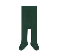 FALKE Family B Ti Cotone Sostenibile Tinta Unita, Collant Unisex - Bimbi 0-24, Verde Emerald 7950, 80-92