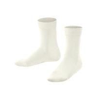 FALKE Family K So Cotone Sostenibile Tinta Unita, Calzini Unisex - Bambini e ragazzi, Bianco Off-White 2040, 35-38